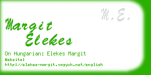 margit elekes business card